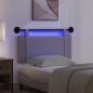 Preview: Hängendes Kopfteil Mit LED Licht Taupe Stoff