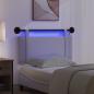 Preview: Hängendes Kopfteil Mit LED Licht Weiß Stoff