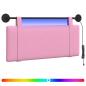 Preview: Hängendes Kopfteil Mit LED Licht Rosa Stoff