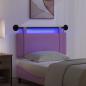 Preview: Hängendes Kopfteil Mit LED Licht Rosa Stoff
