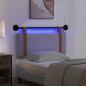 Preview: Hängendes Kopfteil Mit LED Licht Hellgrau Antikes PU