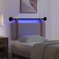 Preview: Hängendes Kopfteil Mit LED Licht Taupe Antikes PU