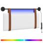 Preview: Hängendes Kopfteil Mit LED Licht Weiß Antikes PU