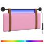 Preview: Hängendes Kopfteil Mit LED Licht Rosa Antikes PU