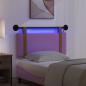 Preview: Hängendes Kopfteil Mit LED Licht Rosa Antikes PU