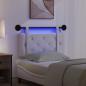 Preview: Hängendes Kopfteil Mit LED Licht Creme Samt