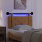 Preview: Hängendes Kopfteil Mit LED Licht Braun Samt