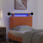 Preview: Hängendes Kopfteil Mit LED Licht Orange Cordstoff
