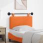 Preview: ARDEBO.de - Hängendes Kopfteil Mit LED Licht Orange Cordstoff
