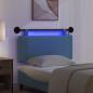 Preview: Hängendes Kopfteil Mit LED Licht Blau Cordstoff
