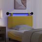 Preview: Hängendes Kopfteil Mit LED Licht Helles Gelb Cordstoff