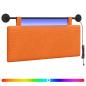 Preview: Hängendes Kopfteil Mit LED Licht Orange Cordstoff