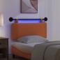 Preview: Hängendes Kopfteil Mit LED Licht Orange Cordstoff