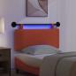 Preview: Hängendes Kopfteil Mit LED Licht Rot-Orange Cordstoff