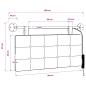 Preview: Hängendes Kopfteil Mit LED Licht Rosa Stoff