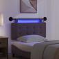 Preview: Hängendes Kopfteil Mit LED Licht Dunkelbraun Stoff