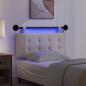 Preview: Hängendes Kopfteil Mit LED Licht Creme Stoff