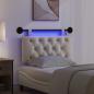 Preview: Hängendes Kopfteil Mit LED Licht Creme Stoff