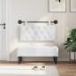 Preview: Hängendes Kopfteil Mit LED Licht Weiß Stoff