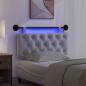 Preview: Hängendes Kopfteil Mit LED Licht Weiß Stoff