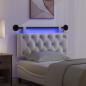 Preview: Hängendes Kopfteil Mit LED Licht Creme Samt