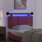 Preview: Hängendes Kopfteil Mit LED Licht Weinrot Stoff