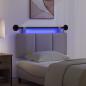 Preview: Hängendes Kopfteil Mit LED Licht Taupe Stoff