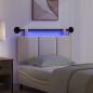 Preview: Hängendes Kopfteil Mit LED Licht Creme Stoff