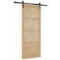 Preview: Schiebetür Natur 86 x 211 cm Massives Kiefernholz