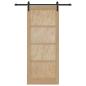 Preview: Schiebetür Natur 86 x 211 cm Massives Kiefernholz