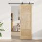Preview: Schiebetür ORKDAL 73,5 x 211 cm Massives Kiefernholz Natur