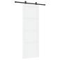 Preview: Schiebetür ORKDAL 83 x 232 cm Massives Kiefernholz Weiß