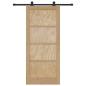 Preview: Schiebetür ORKDAL 86 x 198,5 cm Massives Kiefernholz Natur