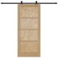 Preview: Schiebetür ORKDAL 86 x 198,5 cm Massives Kiefernholz Natur