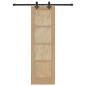 Preview: Schiebetür ORKDAL 61 x 198,5 cm Massives Kiefernholz Natur