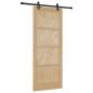 Preview: Schiebetür ORKDAL 86 x 211 cm Massives Kiefernholz Natur