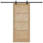 Preview: Schiebetür ORKDAL 86 x 198,5 cm Massives Kiefernholz Natur