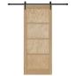 Preview: Schiebetür ORKDAL 86 x 211 cm Massives Kiefernholz