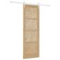 Preview: Schiebetür ORKDAL 73,5 x 211 cm Massives Kiefernholz