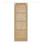 Preview: Schiebetür ORKDAL 73,5 x 211 cm Massives Kiefernholz