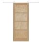 Preview: Schiebetür ORKDAL 86 x 211 cm Massives Kiefernholz