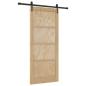 Preview: Schiebetür ORKDAL 86 x 198,5 cm Massives Kiefernholz Natur