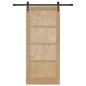 Preview: Schiebetür ORKDAL 86 x 198,5 cm Massives Kiefernholz Natur