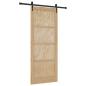 Preview: Schiebetür ORKDAL 86 x 211 cm Massives Kiefernholz Natur