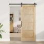 Preview: Schiebetür ORKDAL 86 x 211 cm Massives Kiefernholz Natur