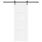Preview: Schiebetür ORKDAL 83 x 232 cm Massives Kiefernholz Weiß