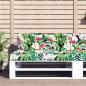 Preview: Palettenkissen Mehrfarbig 120x40x12 cm Stoff