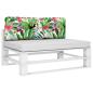 Preview: Palettenkissen Mehrfarbig 120x40x12 cm Stoff