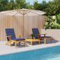 Preview: ARDEBO.de - Kissen für draußen 2 Stk. Stoff Marineblau 180 x 55 x 7 cm