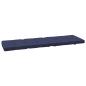 Preview: Kissen für draußen 2 Stk. Stoff Marineblau 180 x 55 x 7 cm